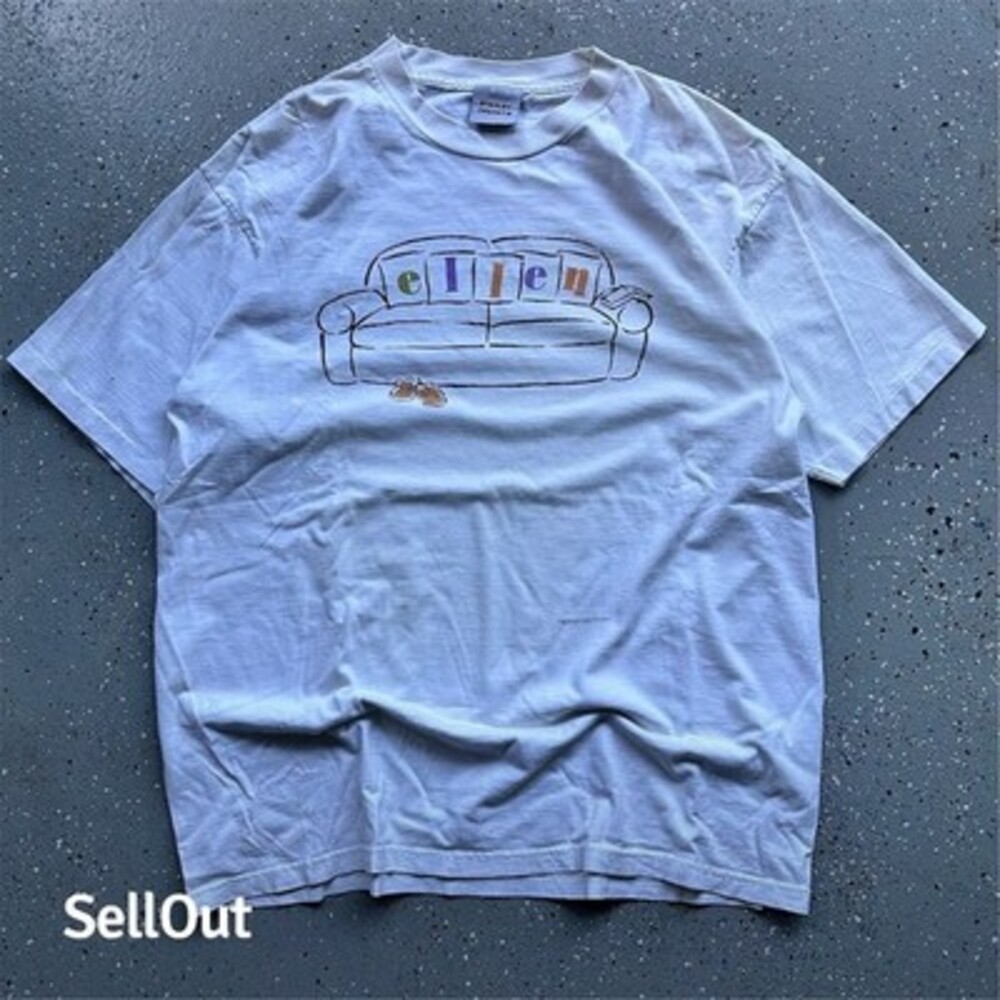 Vintage 90s Stanley DeSantis Ellen DeGeneres Tee Shirt XL Graphic Print